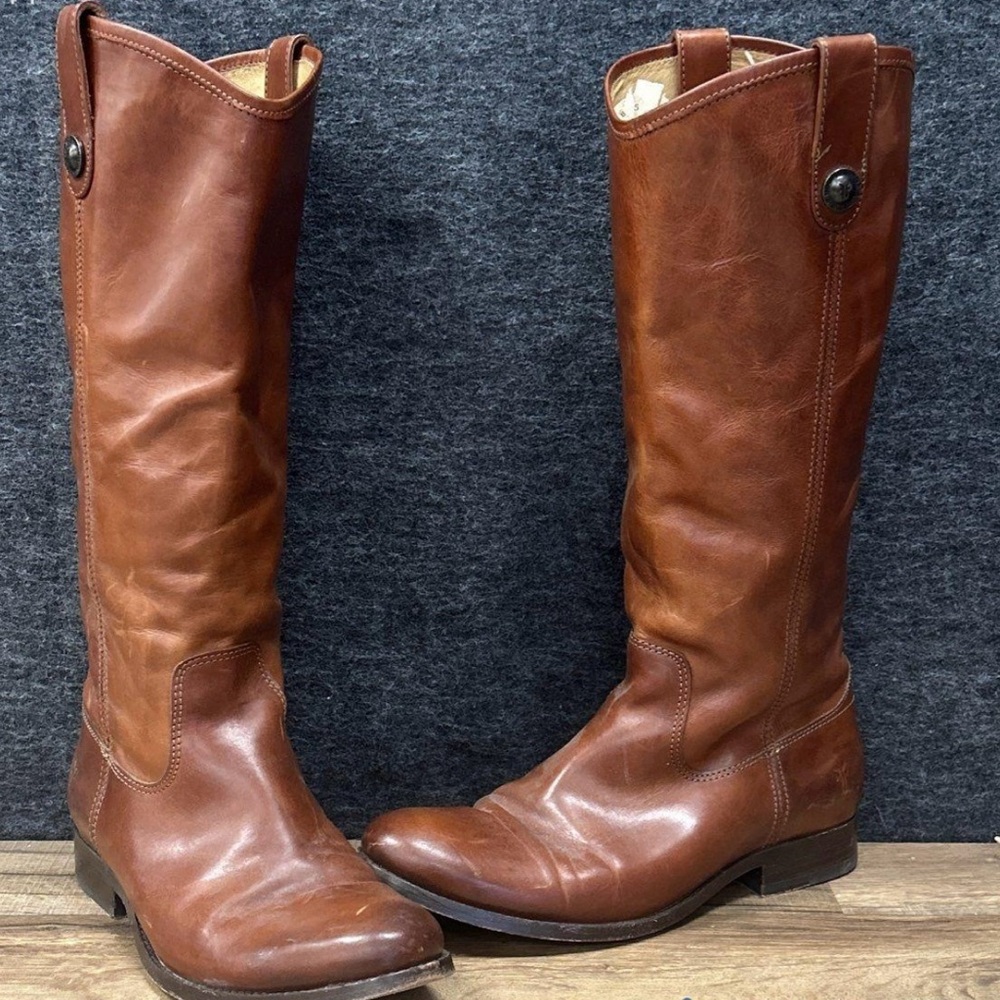 Frye Tan Leather Boots
